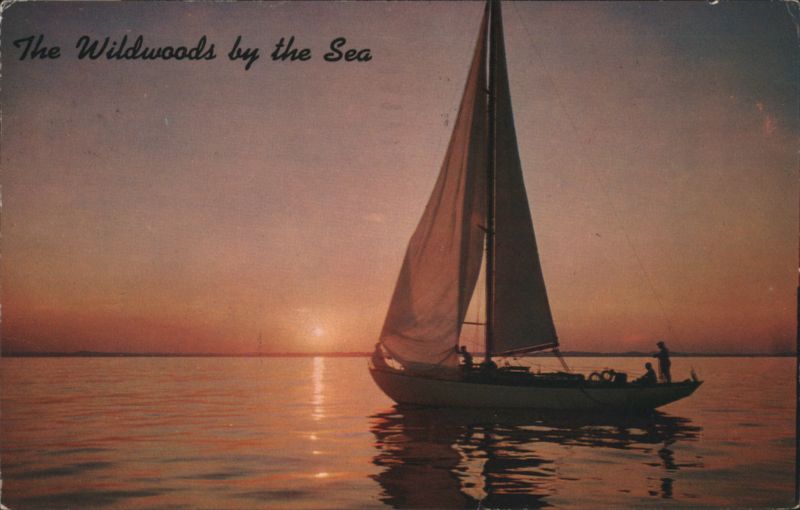 Sailboat at Sunset, The Wildwoods by the Sea New Jersey