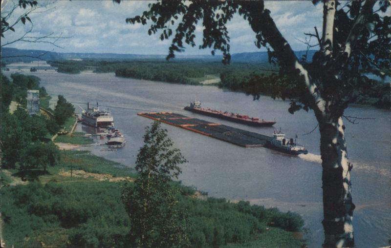 Mighty Mississippi River Barges, Louisiana Gordon H. Lord