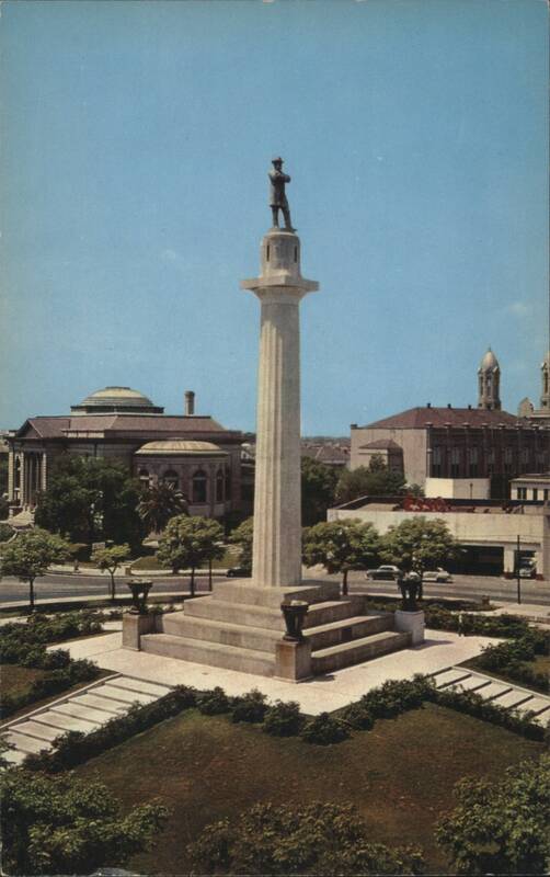Lee Circle Monument, Public Library, Shriners Temple New Orleans Louisiana