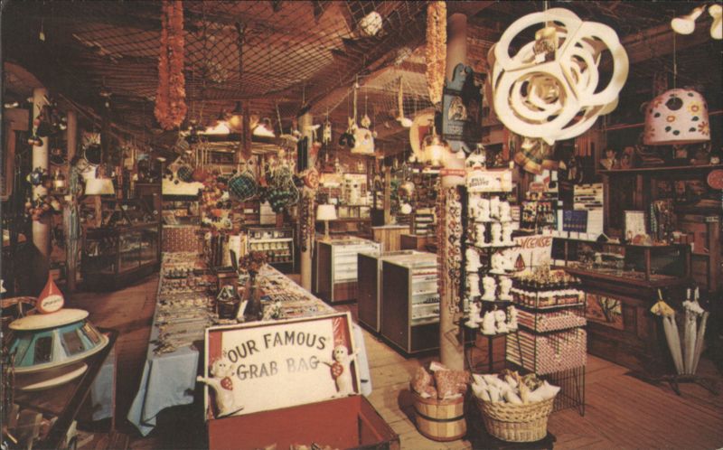 Dybro's House of Jewelry, Around the World Gift Shop Interior Center Harbor New Hampshire
