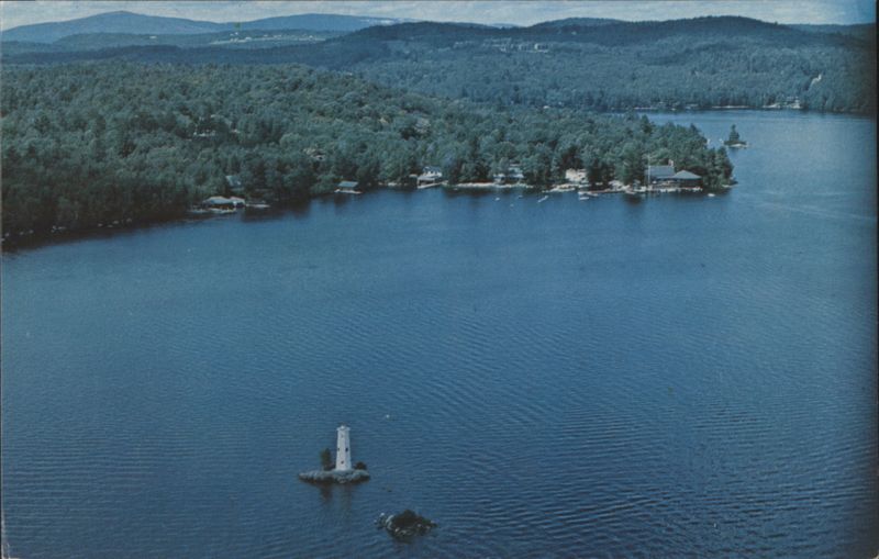Loon Island Lighthouse and Yacht Club, Lake Sunapee New Hampshire