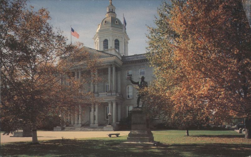 State Capitol, Autumn Foliage Concord New Hampshire