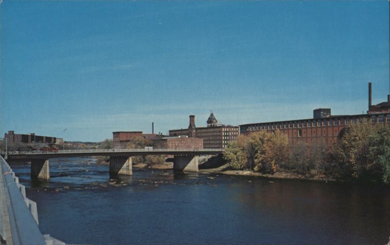Granite Street Bridge, Merrimack River, Mills Manchester New Hampshire