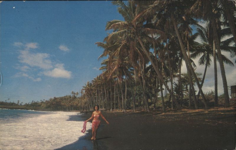 Black Sand Beach, Kalapana, Big Island of Hawaii
