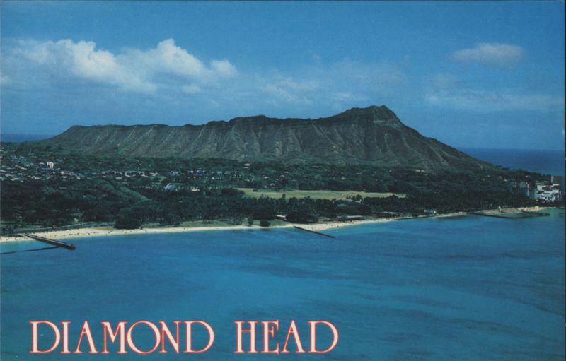 Diamond Head, Waikiki Beach, Pacific Ocean, Honolulu, HI Hawaii
