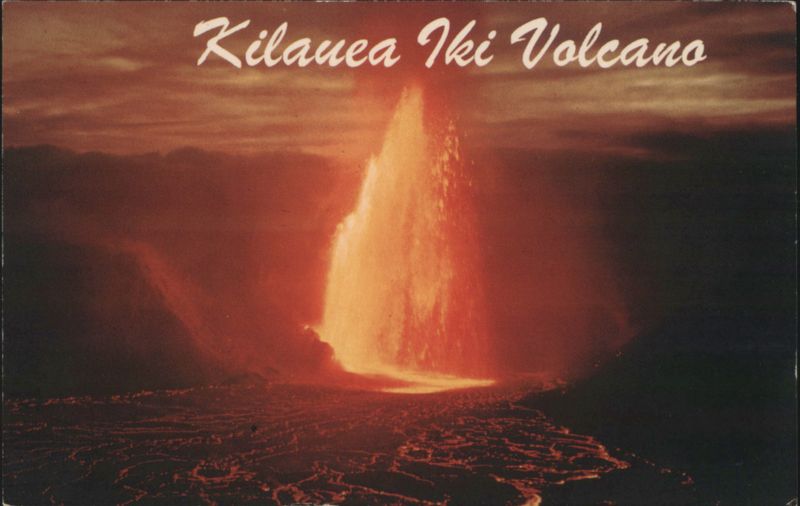 Kilauea Iki Volcano Eruption, Hawaii National Park