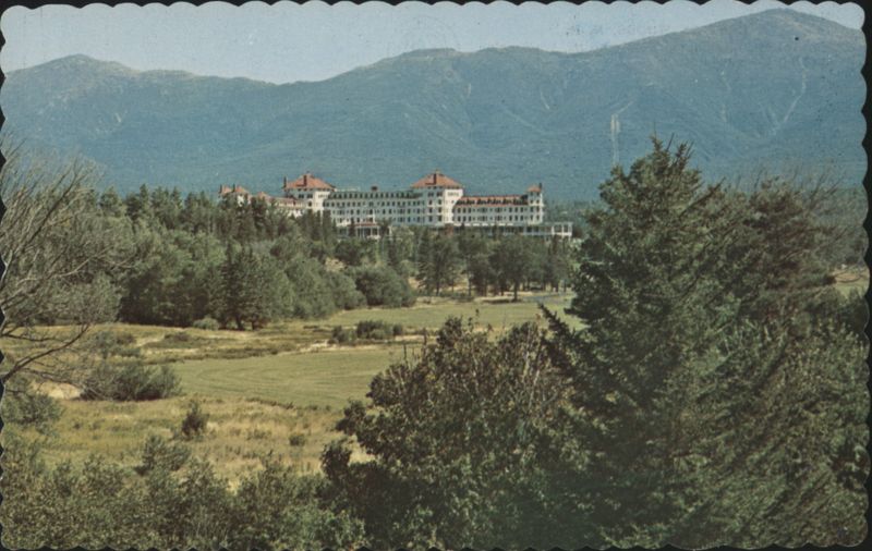 Mt. Washington Hotel with Mt. Washington backdrop Bretton Woods New Hampshire