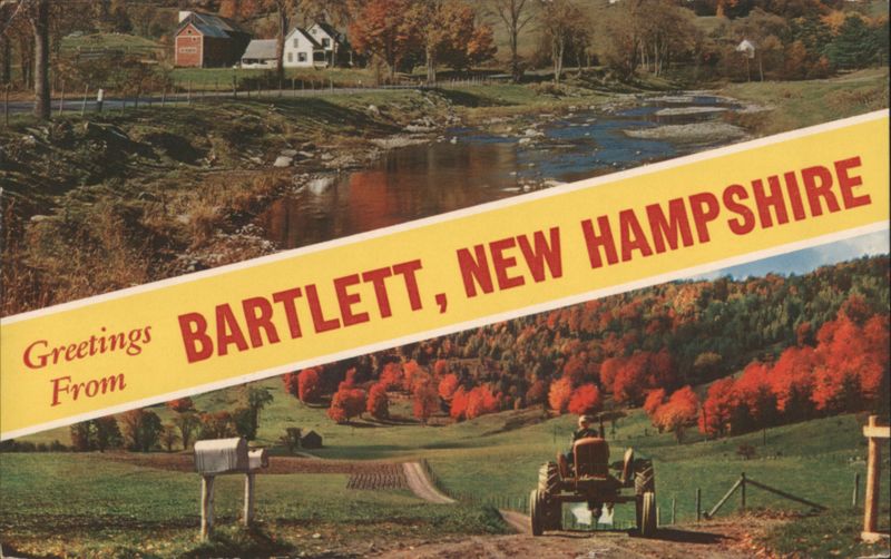 Greetings From Bartlett, New Hampshire Autumn View