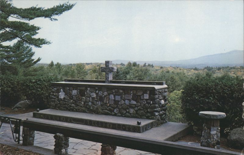 Cathedral of the Pines Altar of the Nation and Credence Table Rindge New Hampshire