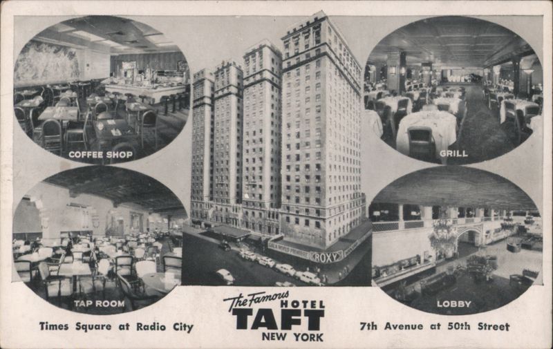 Hotel Taft, Times Square, Radio City, New York