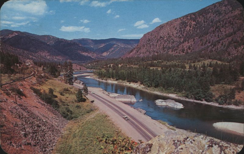 Clark Fork Valley Scene near Alberton, MT Montana
