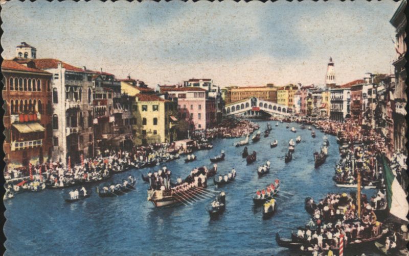 Regatta on the Grand Canal, Venice Italy