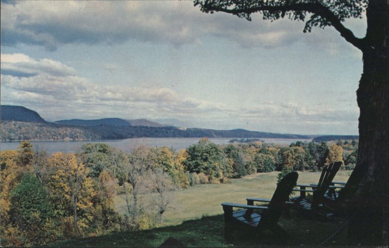 Overlook, Hudson River, Shawangunk and Catskill Mountains New York