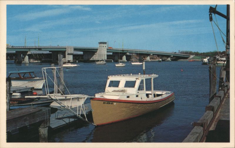 Andrew J. Gillis Bridge & Merrimac River, Newburyport Massachusetts