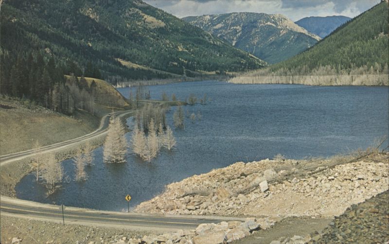 Quake Lake, Montana - Submerged Trees & Highway Mr. & Mrs. Walkup