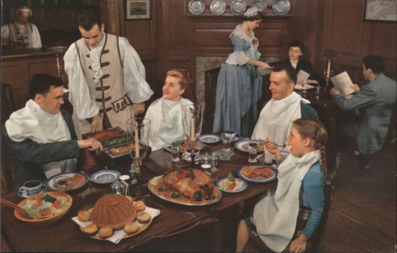 Dining at King's Arms Tavern, Williamsburg, VA Virginia