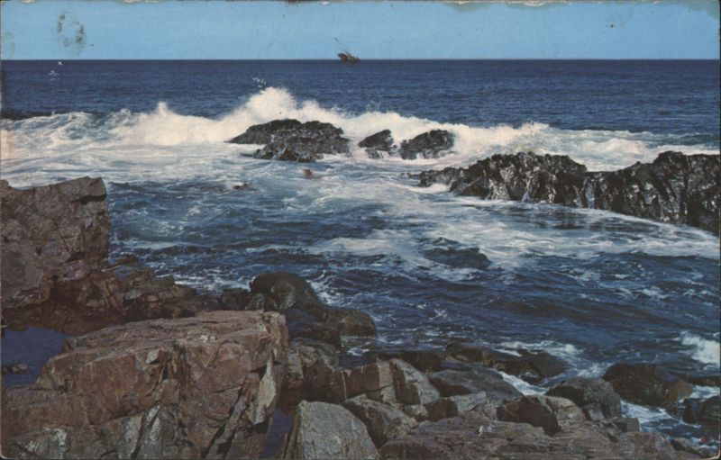 Glistening rocks on the Maine Coast Ogunquit