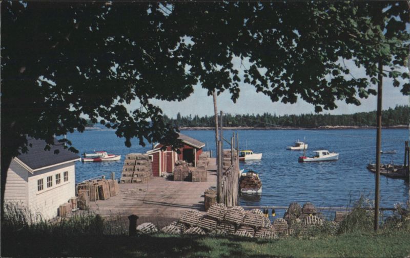 Lobster Wharf, Friendship, Maine Coast Gordon Reims