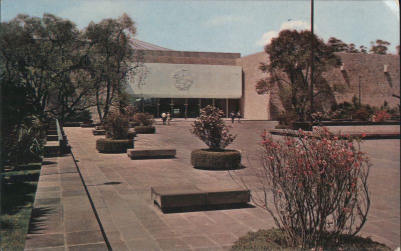 Portico of the Museum of Anthropology Entrance Mexico City