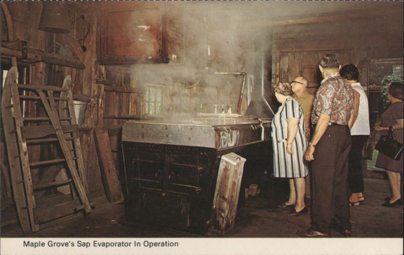 Maple Grove Sap Evaporator in Operation, St. Johnsbury, VT Vermont