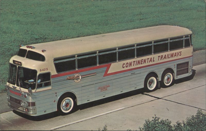 Continental Trailways 'Silver Eagle' Bus Q-4215 Aerial Photography Services