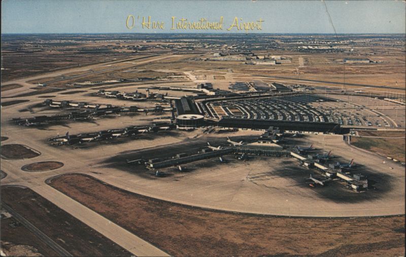 O'Hare International Airport Aerial View Chicago Illinois