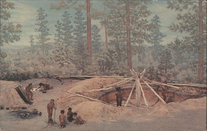 Mogollon Indian Pithouse Village Reconstruction Native Americana