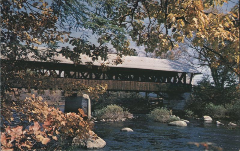 Rowell's Bridge, Contoocook River, West Hopkinton New Hampshire