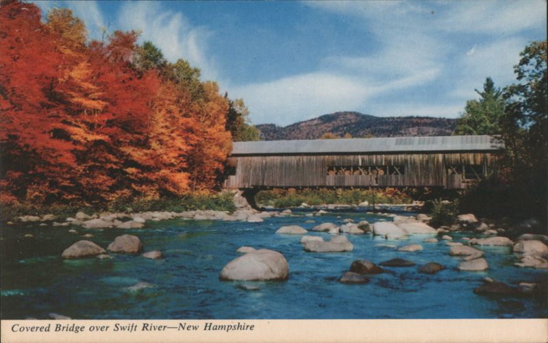 Covered Bridge over Swift River, Passaconaway New Hampshire