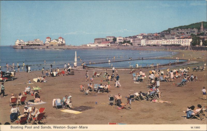 Boating Pool and Sands, Weston-Super-Mare United Kingdom