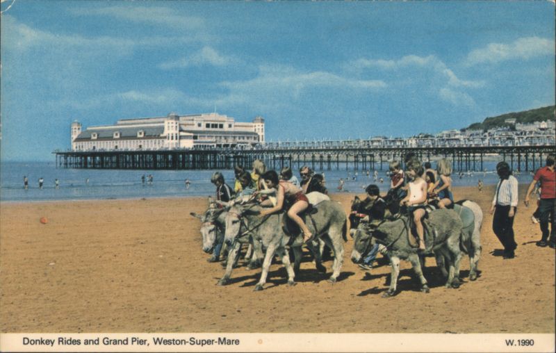Donkey Rides and Grand Pier, Weston-Super-Mare United Kingdom