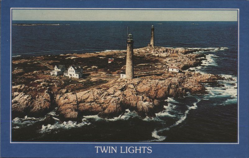 Twin Lights, Thacher's Island, Rockport, MA Massachusetts