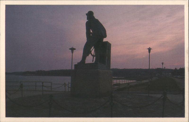 Fisherman's Memorial, Gloucester, MA - Sunset Silhouette Massachusetts