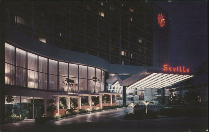 Seville Hotel Miami Beach at Night Florida