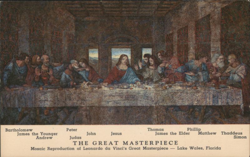 The Last Supper Mosaic Reproduction Leonardo da Vinci
