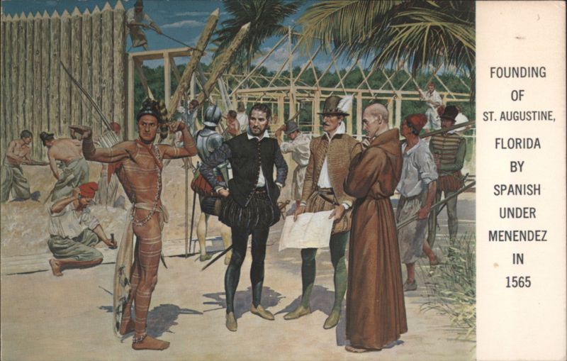 Founding of St. Augustine, Florida by Spanish in 1565
