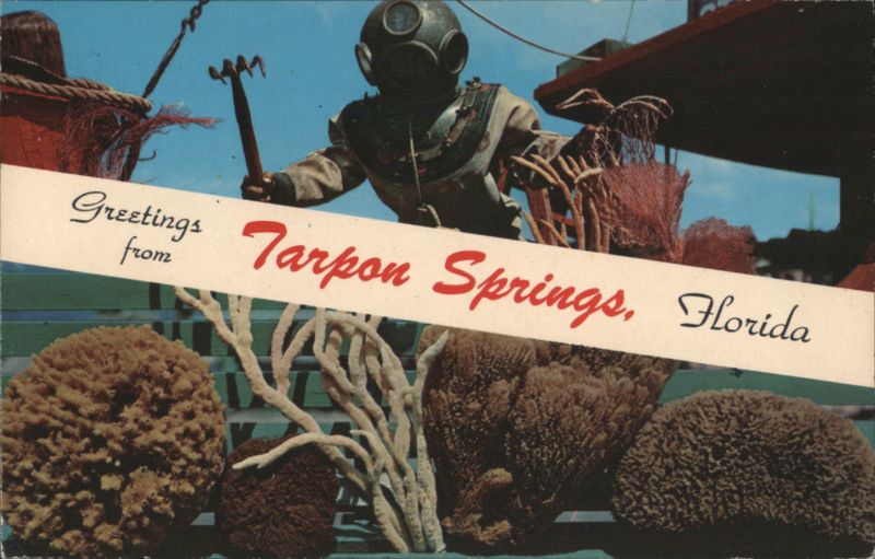 Greetings from Tarpon Springs, Florida - Sponge Diver