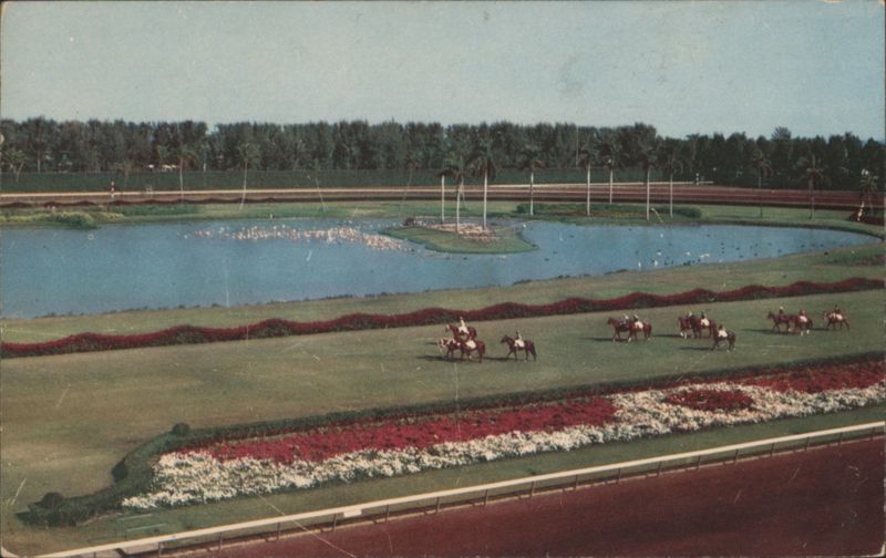 Parading to the Post at Hialeah Race Course Florida