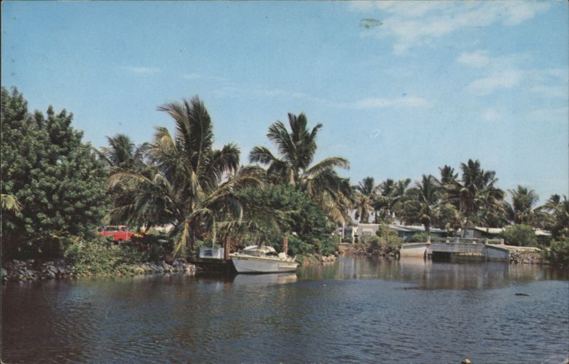 Rainbow Isles Trailer Community Canal View, Pompano Beach Florida