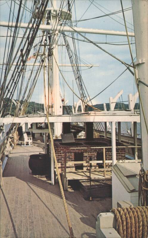 Mystic Seaport, Charles W. Morgan Whaler Main Deck, Try Works Connecticut