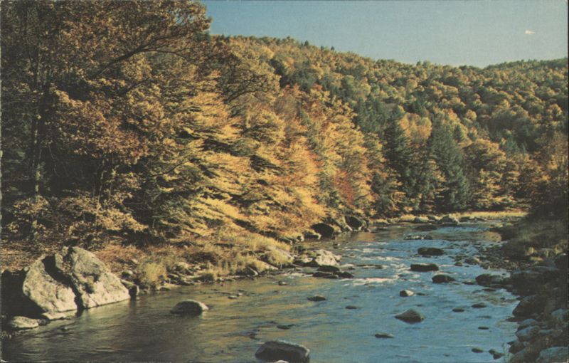Autumn River Scene, Lowell Massachusetts fpg