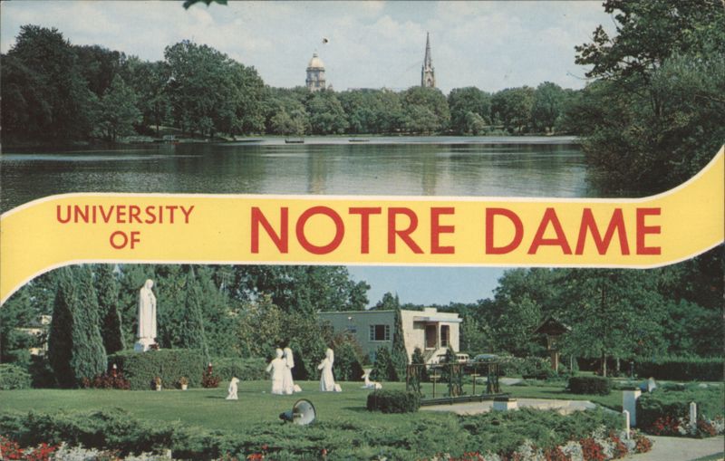 University of Notre Dame, St. Mary's Lake, Grotto Indiana