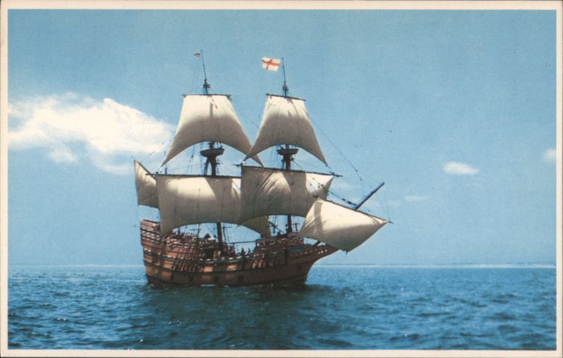Mayflower II Ship at Plymouth Rock, MA Massachusetts