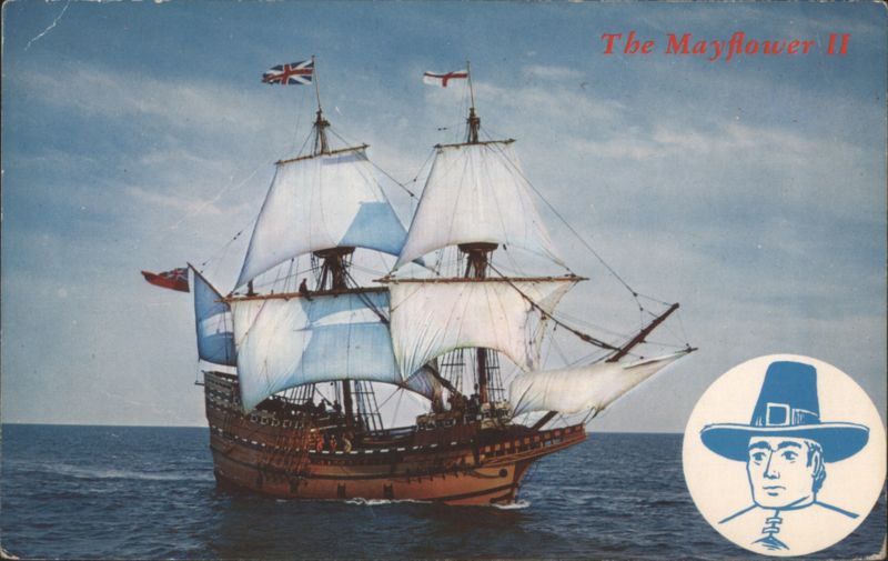 The Mayflower II Ship, Plymouth, MA Massachusetts Dickson