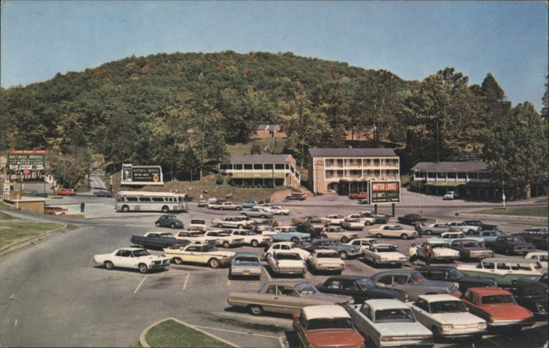 Natural Bridge VA Parking Area, Motor Lodge, Seven Wonders Virginia