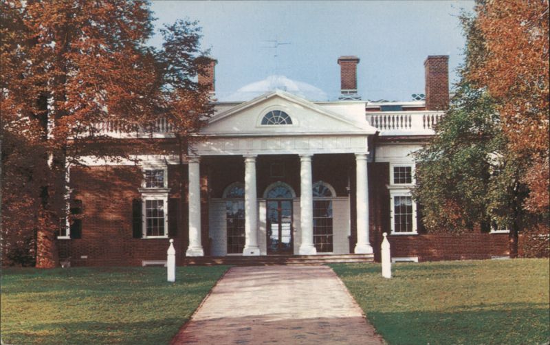 Monticello, Home of Thomas Jefferson, East Front Charlottesville Virginia