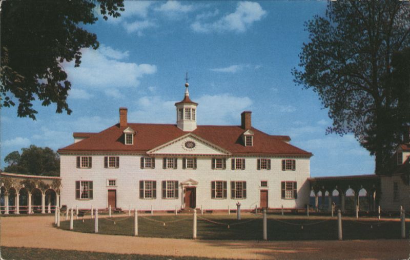 West Front of Mount Vernon Virginia Walter H. Miller