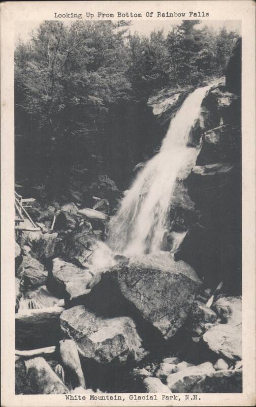 Looking Up From Bottom Of Rainbow Falls, White Mountain New Hampshire