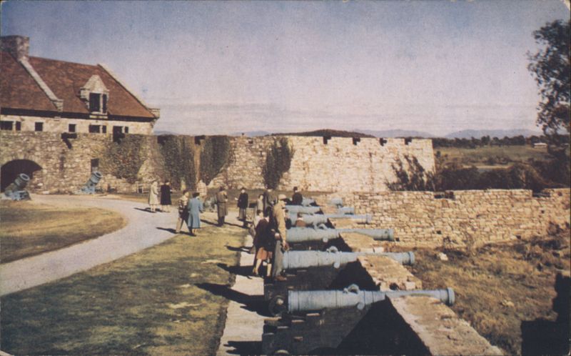 Fort Ticonderoga, Guns, Mortars, Cannons Displayed New York
