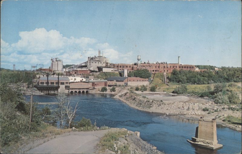 KVP Company Mill, River & Dam, Espanola, ON Canada